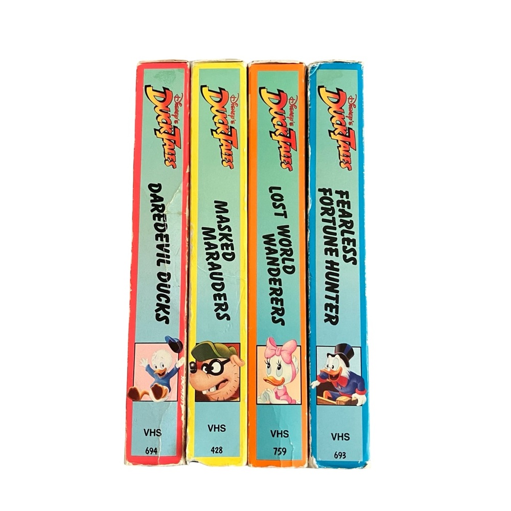Disney DuckTales VHS Set with Blue, Yellow, Red, and Green Covers - Picture 2 of 10